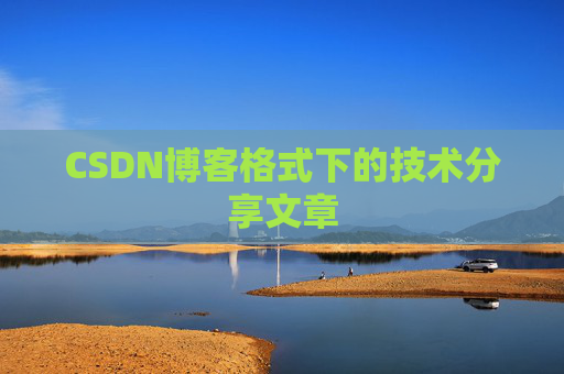 CSDN博客格式下的技术分享文章